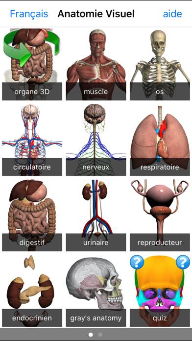Anatomie Visuel App screenshot #1