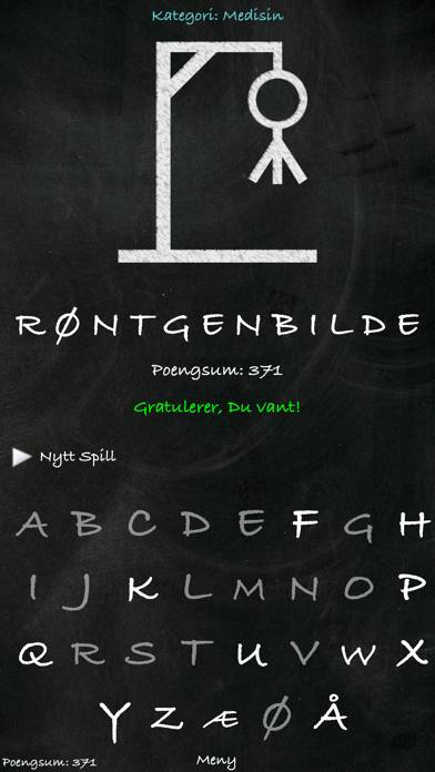 Hangman (Norsk) game screenshot