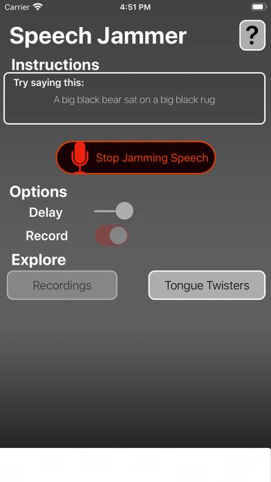 Speech Jammer Captura de pantalla de la aplicación #1