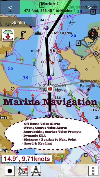 Marine Navigation - Lake Depth Maps - USA - Offline Gps Nautical Charts for Fishing, Sailing and Boating screenshot