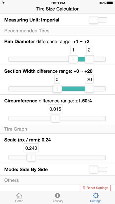 Tire Size Calculator App screenshot #4