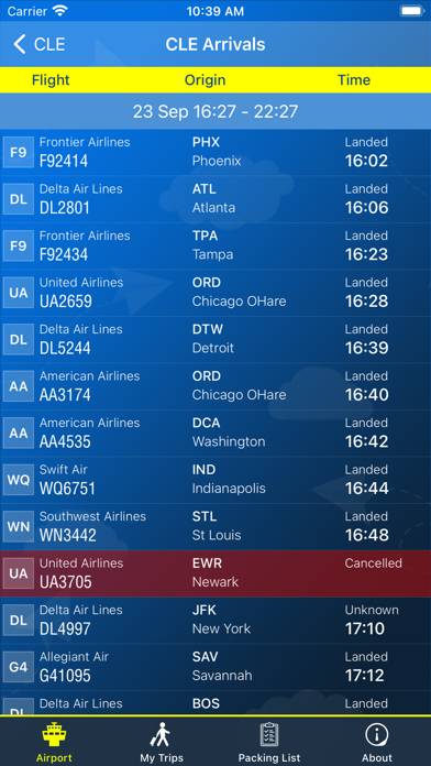 Cleveland Airport(CLE) plus Radar App-Screenshot #2