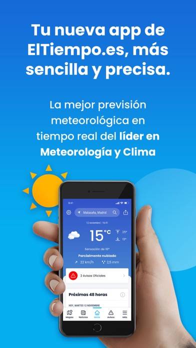 Eltiempo.es: clima-temperatura skärmdump
