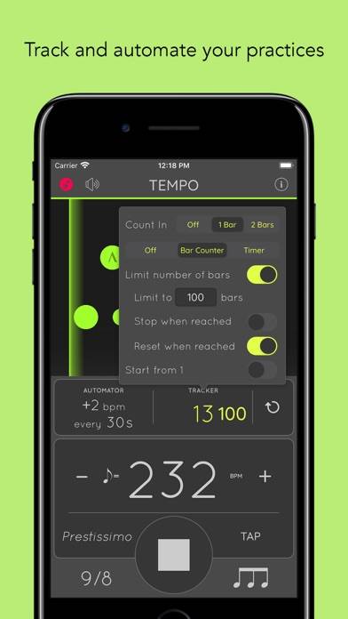 Metronomo: Tempo Lite Schermata dell'app