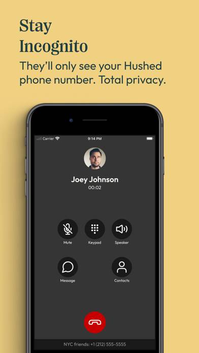 Hushed: US Second Phone Number Captura de pantalla de la aplicación #6