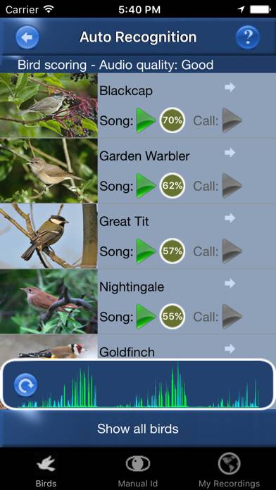 Bird Song Id UK Capture d'écran de l'application #1