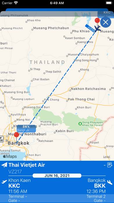 Suvarnabhumi Airport BKK Info App skärmdump #3