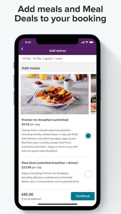 Premier Inn Hotels Capture d'écran de l'application #3