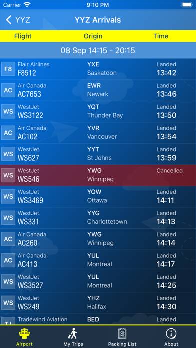 Toronto Airport Info plus Radar App-Screenshot #2