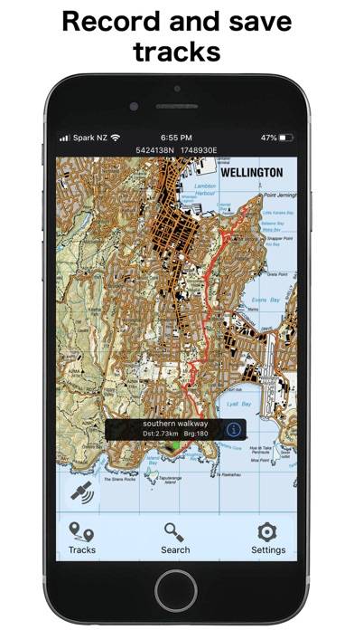 NZ Topo50 North Island App skärmdump #2