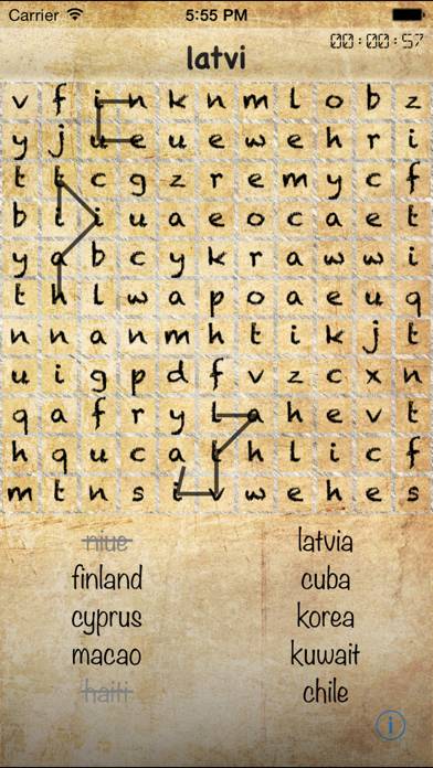 Words search Z plus game screenshot