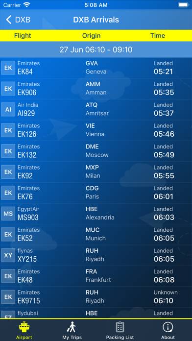 Dubai Airport (DXB) Info App-Screenshot #2