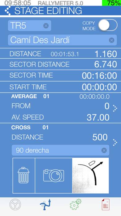 Rallymeter Basic TSD Capture d'écran de l'application #4