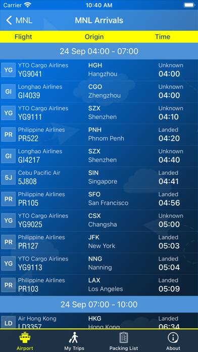 Manila Airport (MNL) plus Radar App-Screenshot #2