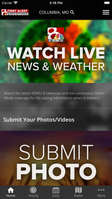 KOMU 8 Weather App screenshot