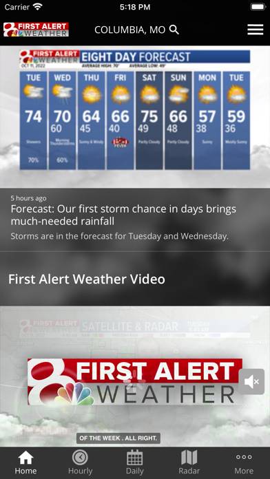 KOMU 8 Weather App screenshot