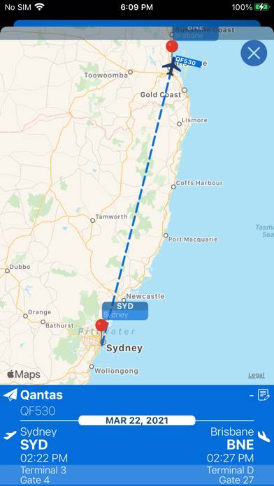 Brisbane Airport Info plus Radar App screenshot