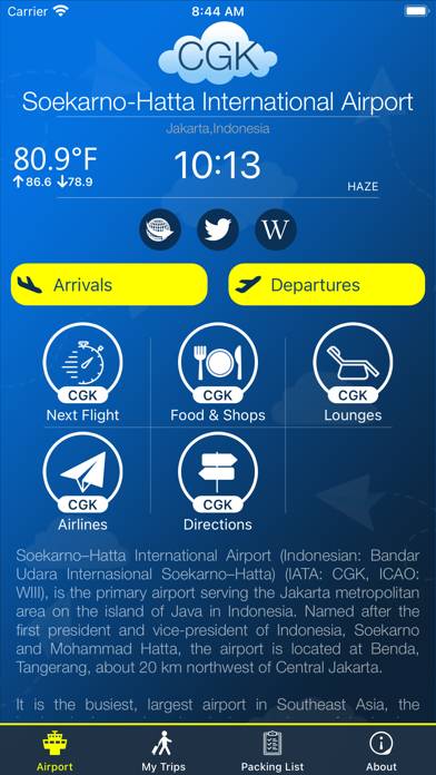 Jakarta Airport (CGK) plus Radar App-Screenshot #1