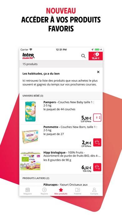 Intermarché – courses en ligne Capture d'écran de l'application