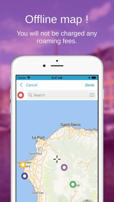 La Réunion OffLine Map App-Screenshot #4