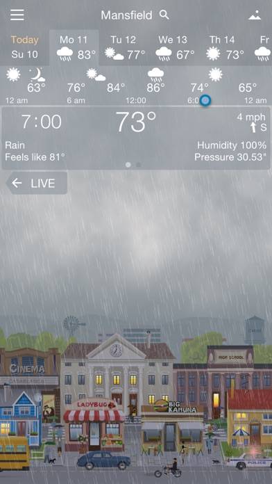 YoWindow Weather Captura de pantalla de la aplicación #3