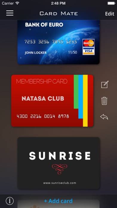 Card Mate Pro- credit cards Schermata dell'app #2