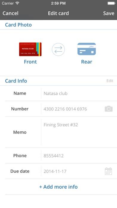 Card Mate Pro- credit cards Schermata dell'app #3