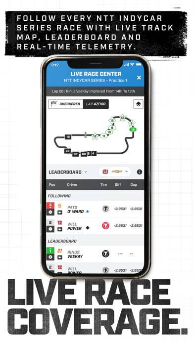 Indycar App skärmdump #3