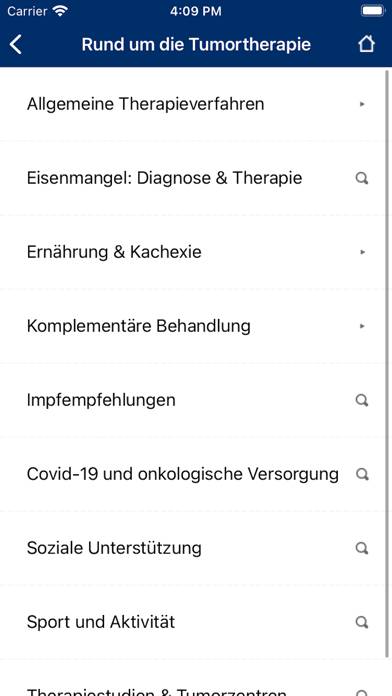 EasyOncology App-Screenshot