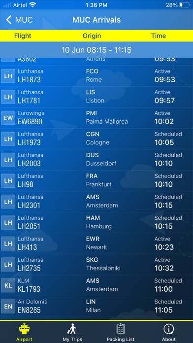 Munich Airport Info + Radar ekran görüntüsü