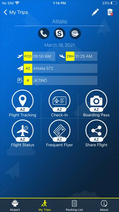 Flughafen München App-Screenshot