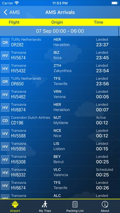 Amsterdam Airport Info plus Radar App screenshot #2