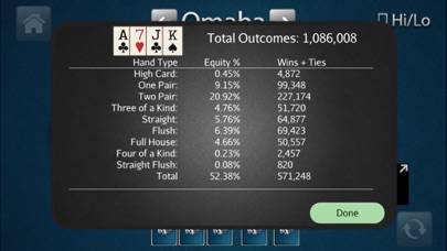 HORSE Poker Calculator Скриншот приложения #3