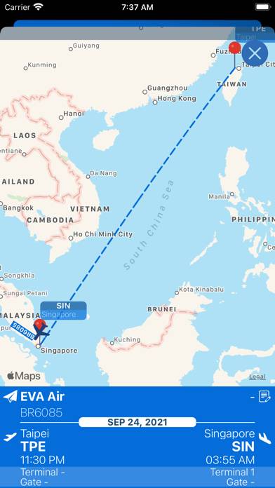 Changi Airport (SIN) plus Radar App screenshot #3