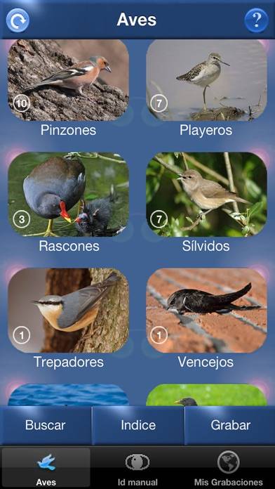 Cantos de Aves Id Captura de pantalla de la aplicación #3