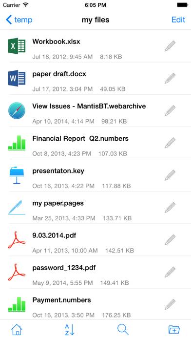Remote File Manager Captura de pantalla de la aplicación #3