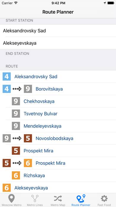 Moscow Metro & Subway App screenshot #2
