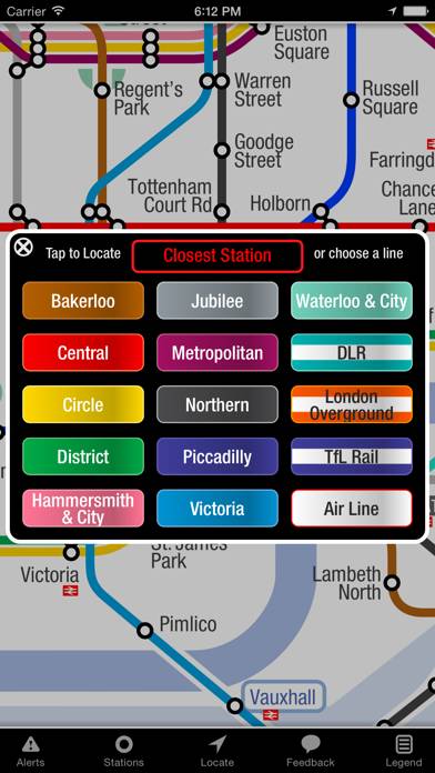 KickMap London Tube App-Screenshot #2