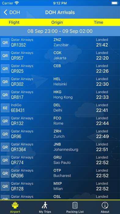 Doha Airport Info DOH plus Radar Скриншот приложения #2