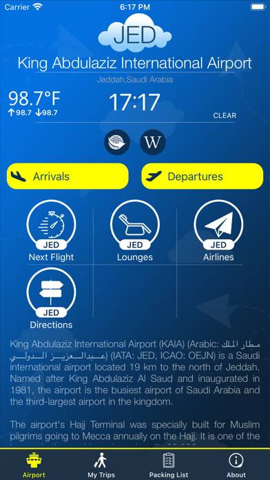 Jeddah Airport Info + Radar captura de pantalla