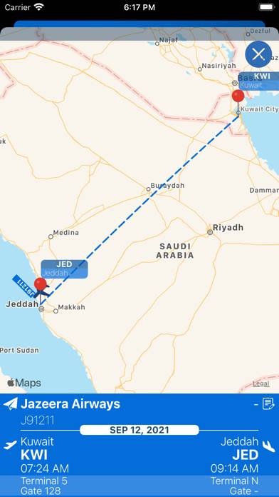 Jeddah Airport Info plus Radar App skärmdump