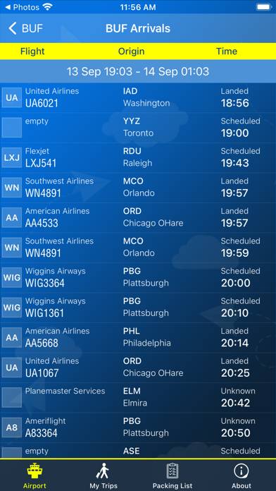 Buffalo Airport Info plus Radar App screenshot #2