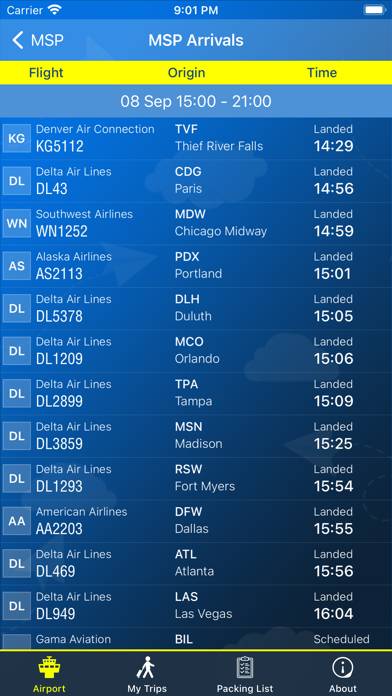 Minneapolis Airport (MSP) Info App screenshot #2