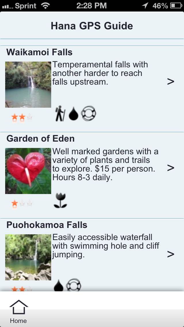 Maui Road To Hana GPS Guide App screenshot #2