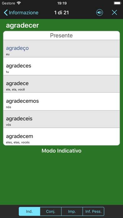 VerbForms Português Captura de pantalla de la aplicación #4