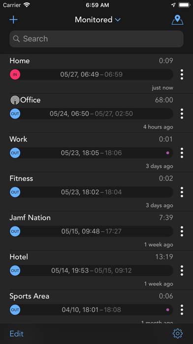 Geofency | Time Tracking Capture d'écran de l'application #1