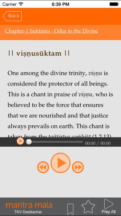 Mantra Mala Captura de pantalla de la aplicación