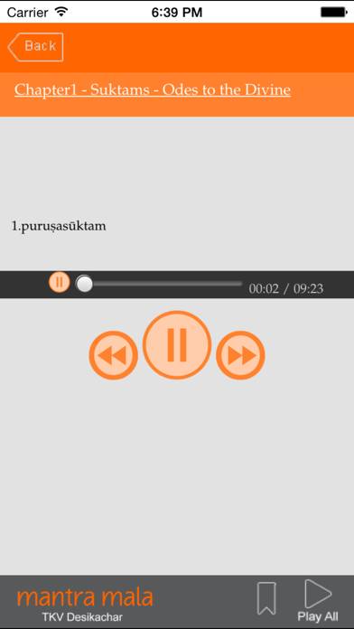 Mantra Mala Captura de pantalla de la aplicación