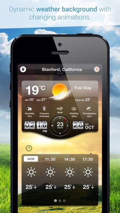 Weather Cast HD : Live World Weather Forecasts & Reports with World Clock for iPad & iPhone Uygulama ekran görüntüsü #1