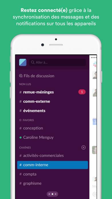 Slack Capture d'écran de l'application #4